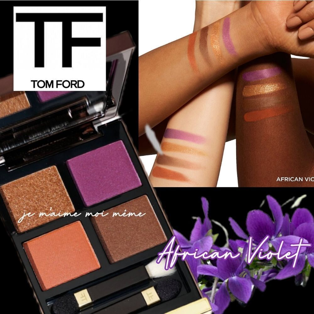 Tom Ford African Violet Eyeshadow Quad (Purple, Coral, Gold, Brown)
